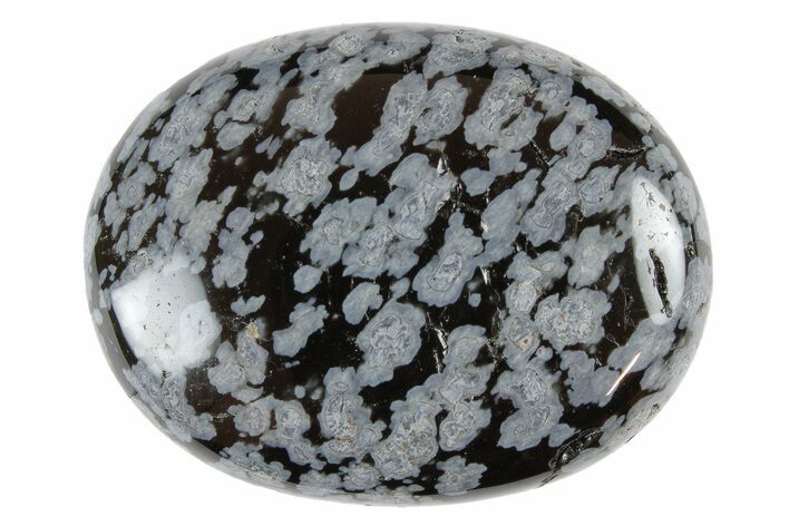 Snowflake Obsidian Pocket Stones - 1.7" Size - Photo 1